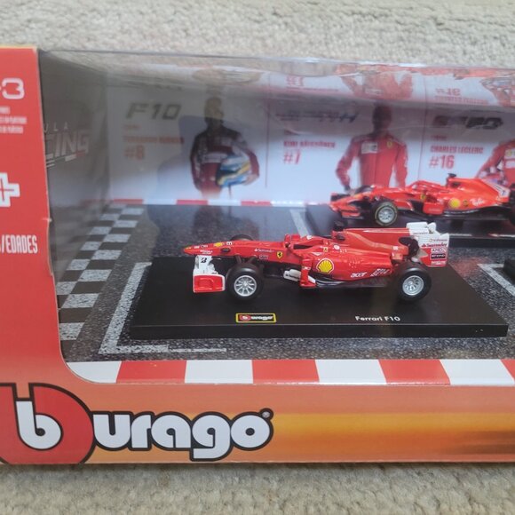 Bburago Ferrari Racing Formula 1 F1 1:43 Scale Die Cast Metal 6 Cars Brand New - Picture 3 of 16